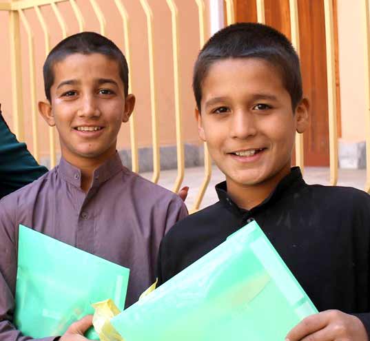Samim and Sair, orphans who were given a second chance.